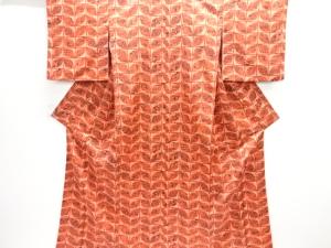 枝葉模様小紋着物